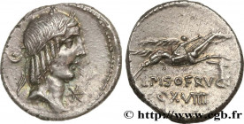 CALPURNIUS
Type : Denier 
Date : 90 AC. 
Mint name / Town : Rome 
Metal : silver 
Millesimal fineness : 950  ‰
Diameter : 18  mm
Orientation dies : 6 ...