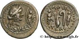 SULLA
Type : Denier 
Date : 84-83 AC. 
Mint name / Town : Rome 
Metal : silver 
Millesimal fineness : 950  ‰
Diameter : 19  mm
Orientation dies : 12  ...