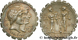 FUFIA
Type : Denier serratus  
Date : 70 AC. 
Mint name / Town : Rome 
Metal : silver 
Millesimal fineness : 950  ‰
Diameter : 20,5  mm
Orientation di...