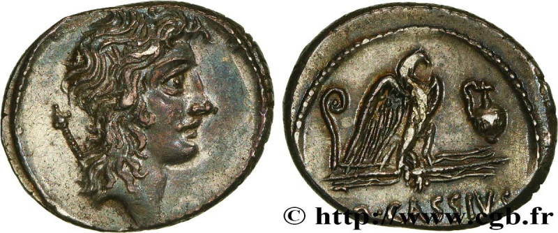 CASSIA
Type : Denier 
Date : 55 AC. 
Mint name / Town : Rome 
Metal : silver 
Mi...
