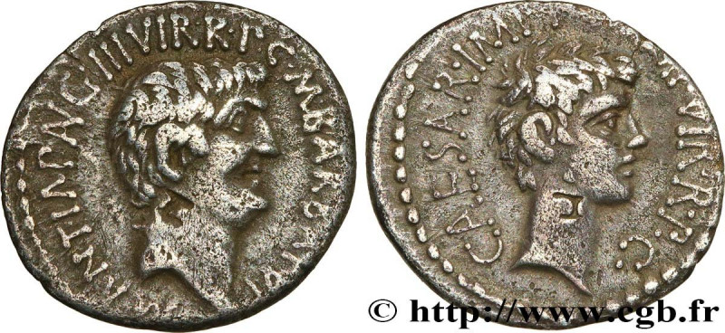ANTONIUS and OCTAVIAN
Type : Denier 
Date : c. 41 AC. 
Mint name / Town : Éphèse...