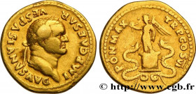 VESPASIAN
Type : Aureus 
Date : 75 
Mint name / Town : Rome 
Metal : gold 
Diameter : 20  mm
Orientation dies : 6  h.
Weight : 6,98  g.
Rarity : R1 
O...