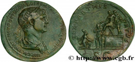 TRAJANUS
Type : Sesterce 
Date : 116 
Mint name / Town : Rome 
Metal : copper 
Diameter : 33  mm
Orientation dies : 6  h.
Weight : 24,74  g.
Rarity : ...