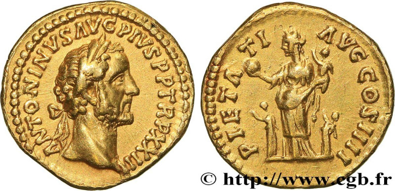 ANTONINUS PIUS
Type : Aureus 
Date : 159-160 
Mint name / Town : Rome 
Metal : g...