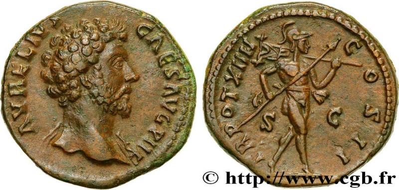 MARCUS AURELIUS
Type : Dupondius 
Date : 159-160 
Mint name / Town : Rome 
Metal...