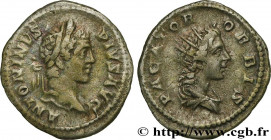 CARACALLA
Type : Denier 
Date : 207 
Mint name / Town : Rome 
Metal : silver 
Millesimal fineness : 550  ‰
Diameter : 21  mm
Orientation dies : 12  h....