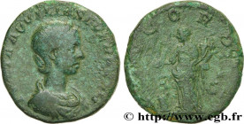 AQUILIA SEVERA
Type : Sesterce 
Date : 220-221 
Mint name / Town : Rome 
Metal : copper 
Millesimal fineness : 500  ‰
Diameter : 29  mm
Orientation di...