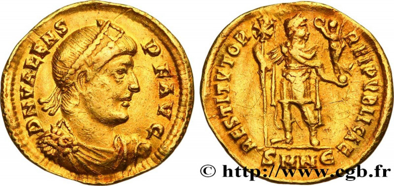 VALENS
Type : Solidus 
Date : octobre 
Date : 367 
Mint name / Town : Nicomédie ...