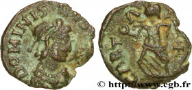 BONIFATIVS
Type : Nummus 
Date : c. 423-425 
Mint name / Town : Carthage 
Metal : copper 
Diameter : 11  mm
Orientation dies : 6  h.
Weight : 1,18  g....