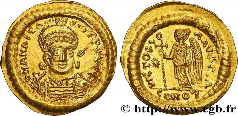 ANASTASIUS
Type : Solidus 
Date : 507-518 
Mint name / Town : Constantinople 
Me...