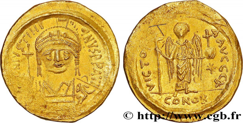 JUSTINIAN I
Type : Solidus 
Date : 542-565 
Mint name / Town : Constantinople 
M...