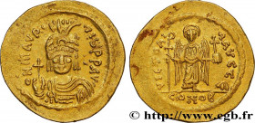 MAURICE TIBERIUS
Type : Solidus 
Date : 583-601 
Mint name / Town : Constantinople 
Metal : gold 
Millesimal fineness : 1000  ‰
Diameter : 21,5  mm
Or...