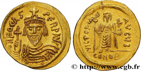 PHOCAS
Type : Solidus 
Date : 607-609 
Mint name / Town : Constantinople 
Metal : gold 
Millesimal fineness : 1.000  ‰
Diameter : 20,5  mm
Orientation...