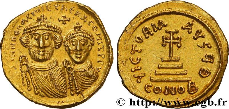 HERACLIUS and HERACLIUS CONSTANTINE
Type : Solidus 
Date : 616-625 
Mint name / ...
