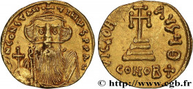 CONSTANS II
Type : Solidus 
Date : 651-654 
Mint name / Town : Constantinople 
Metal : gold 
Millesimal fineness : 1000  ‰
Diameter : 18  mm
Orientati...