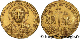 CONSTANTINE VII PORPHYROGENITUS
Type : Solidus  
Date : 945-955 
Mint name / Town : Constantinople 
Metal : gold 
Diameter : 19,5  mm
Orientation dies...