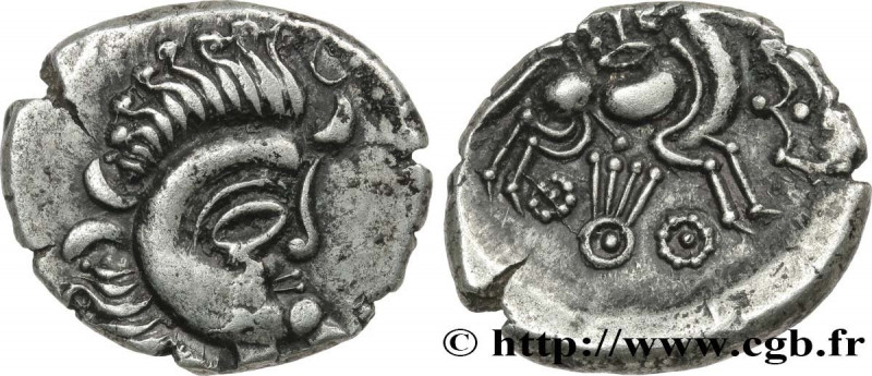 ABRINCATUI (Cotentin PENINSULA)
Type : Statère de billon à la joue nue 
Date : c...