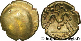AMBIANI (Area of Amiens)
Type : Statère d'or uniface 
Date : c. 60-50 AC. 
Mint name / Town : Amiens (80) 
Metal : gold 
Diameter : 17,5  mm
Weight : ...