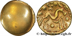 AMBIANI (Area of Amiens)
Type : Statère d'or uniface 
Date : c. 60-50 AC. 
Mint name / Town : Amiens (80) 
Metal : gold 
Diameter : 18,5  mm
Weight : ...