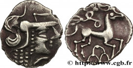 GALLIA - AULERCI CENOMANI (Area of Le Mans)
Type : Denier à la tête casquée à droite 
Date : c. 80-50 AC. 
Mint name / Town : Le Mans (72) 
Metal : si...