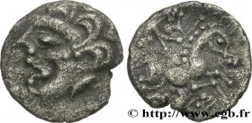 GALLIA - AULERCI DIABLINTES (Area of Jublain)
Type : Quart de statère de billon au personnage allongé, stylisé 
Date : Ier siècle avant J.-C. 
Mint na...