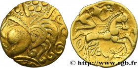 GALLIA - AULERCI EBUROVICES (Area of Évreux)
Type : Quart de statère au loup et à l’astre 
Date : c. 60-50 AC. 
Mint name / Town : Évreux (27) 
Metal ...