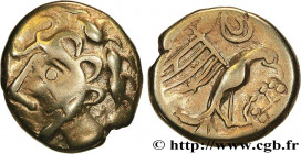 GALLIA - CARNUTES (Beauce area)
Type : Hémistatère d’or à l’aigle, tête à gauche 
Date : Ier siècle avant J.-C. 
Mint name / Town : Chartres (28) 
Met...