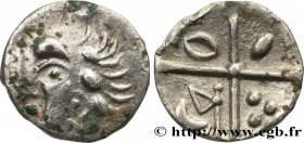 GALLIA - SOUTH WESTERN GAUL - RUTENI (Area of Rodez)
Type : Obole à la croix, S. 416 et 428, du type de Grabels  
Date : Ier siècle avant J.-C. 
Metal...