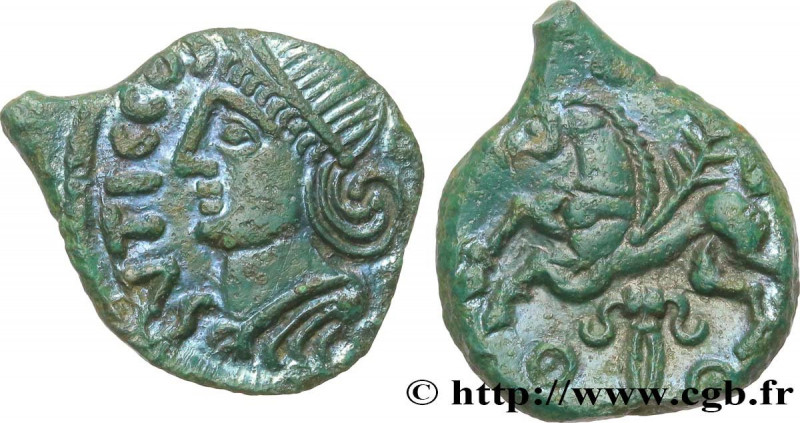 VELIOCASSES (Area of Norman Vexin)
Type : Bronze SVTICOS, classe III à la tête c...
