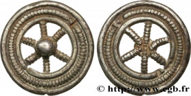 "ROUELLES"
Type : Rouelle en argent à six rayons 
Date : Ier siècle avant J.-C. 
Metal : silver 
Diameter : 20,5  mm
Weight : 3,63  g.
Rarity : R3 
Ca...