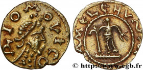 CLERMONT-FERRAND - CIVITAS ARVERNORUM
Type : Triens, monétaire FRAMELENVS 
Date : VIIe siècle 
Mint name / Town : Riom 
Metal : gold 
Diameter : 13,5 ...