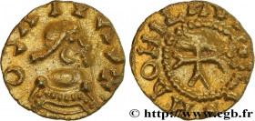 SULLY-SUR-LOIRE - SAVLIACO
Type : Triens, monétaire HILNVS 
Date : c.600-670 
Date : s.d. 
Mint name / Town : Sully-sur-Loire (45) 
Metal : gold 
Diam...
