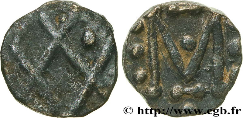 MEROVINGIAN COINAGE - MARSEILLE (MASSILIA)
Type : Denier au M 
Date : (c. 700-75...