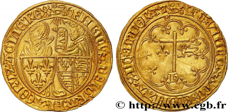 HENRY VI OF LANCASTER
Type : Salut d'or 
Date : 06/09/1423 
Date : n.d. 
Mint na...