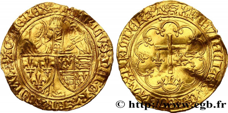 HENRY VI OF LANCASTER
Type : Salut d'or 
Date : 06/09/1423 
Date : n.d. 
Mint na...