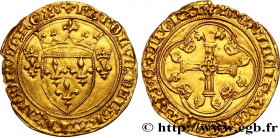 CHARLES VII LE BIEN SERVI / THE WELL-SERVED
Type : Écu d'or à la couronne ou écu neuf 
Date : 26/05/1447 
Mint name / Town : Tournai 
Metal : gold 
Mi...