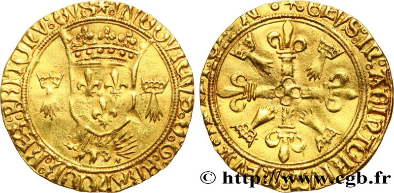 LOUIS XII, FATHER OF THE PEOPLE
Type : Écu d'or aux porcs-épics de Bretagne, 2e ...