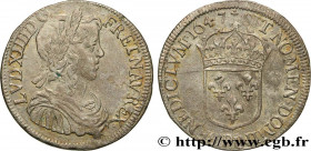 LOUIS XIV "THE SUN KING"
Type : Demi-écu à la mèche longue 
Date : 1647 
Mint name / Town : Dijon 
Quantity minted : 6503 
Metal : silver 
Millesimal ...