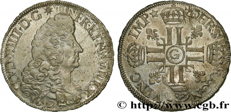 LOUIS XIV "THE SUN KING"
Type : Écu aux huit L, 1er type 
Date : 1692 
Mint name...