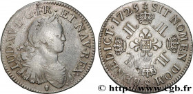 LOUIS XV THE BELOVED
Type : Écu dit "aux huit L" 
Date : 1725 
Mint name / Town : Reims 
Quantity minted : 1347588 
Metal : silver 
Millesimal finenes...
