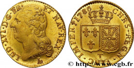 LOUIS XVI
Type : Louis d'or dit "aux écus accolés" 
Date : 1786 
Mint name / Town : Nantes 
Quantity minted : 827986 
Metal : gold 
Millesimal finenes...