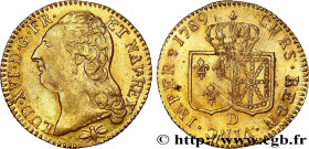 LOUIS XVI
Type : Louis d'or dit "aux écus accolés" 
Date : 1789 
Mint name / Town : Lyon 
Quantity minted : 89381 
Metal : gold 
Millesimal fineness :...