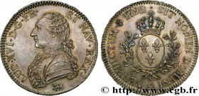 LOUIS XVI
Type : Écu dit “aux branches d'olivier” 
Date : 1792 
Mint name / Town : Paris 
Metal : silver 
Millesimal fineness : 917  ‰
Diameter : 42,5...