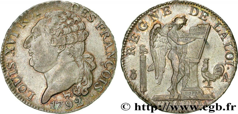 LOUIS XVI
Type : Demi-écu dit "au génie", type FRANÇOIS 
Date : 1792 
Mint name ...
