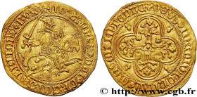 BRITTANY - DUCHY OF BRITTANY - JOHN V 
Type : Cavalier d'or ou franc à cheval ou florin d'or 
Date : n.d. 
Mint name / Town : Nantes 
Metal : gold 
Di...