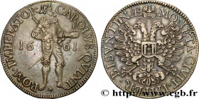 TOWN OF BESANCON - COINAGE STRUCK IN THE NAME OF CHARLES V
Type : Daldre 
Date : 1661 
Mint name / Town : Besançon 
Quantity minted : 29215 
Metal : b...