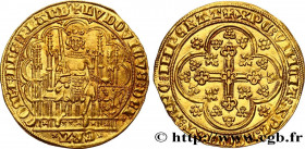FLANDERS - COUNTY OF FLANDERS - LOUIS OF MALE
Type : Écu d'or au lion 
Date : c. 1373-1383 
Mint name / Town : Gand ou Malines 
Quantity minted : 1459...