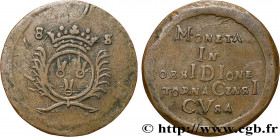 TOURNAISIS - SIEGE OF TOURNAI
Type : Monnaie obsidionale de huit sols 
Date : 1709 
Mint name / Town : Tournai 
Metal : copper 
Diameter : 28,5  mm
Or...