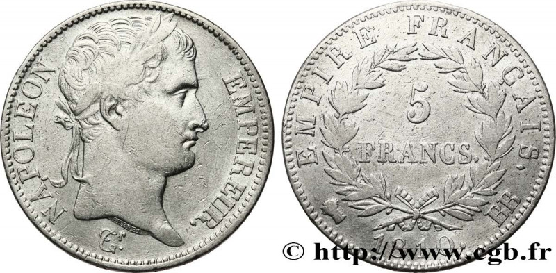 PREMIER EMPIRE / FIRST FRENCH EMPIRE
Type : 5 francs Napoléon Empereur, Empire f...