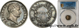 PREMIER EMPIRE / FIRST FRENCH EMPIRE
Type : Quart (de franc) Napoléon Ier tête laurée, Empire français 
Date : 1809 
Mint name / Town : Paris 
Quantit...